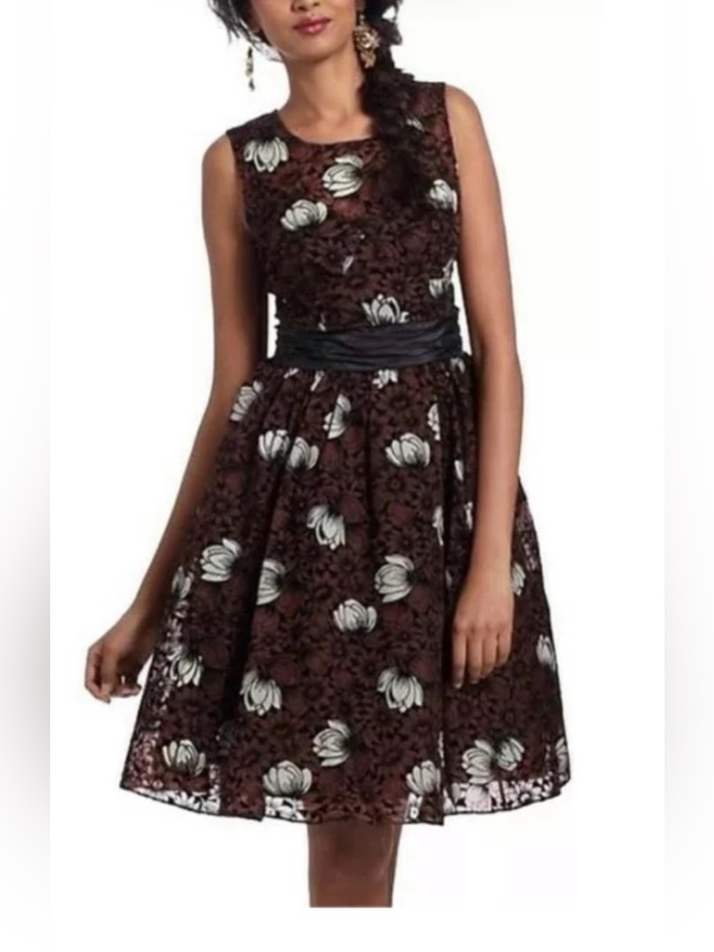 Tracy Reese Party Dress with Black Sash